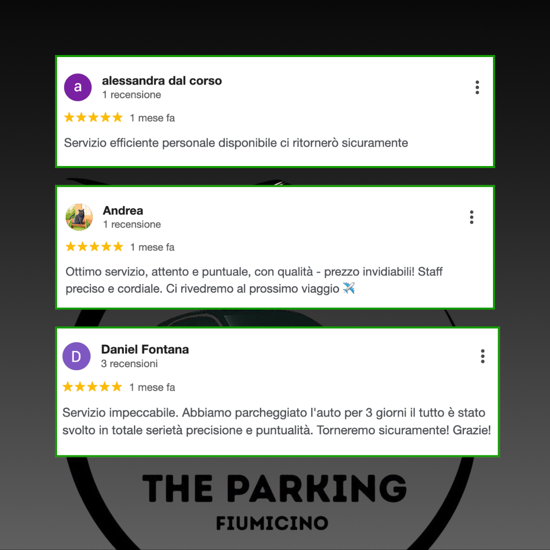 Parking Fiumicino: recensioni reali di chi lo ha già scelto (e perché conviene ancora)